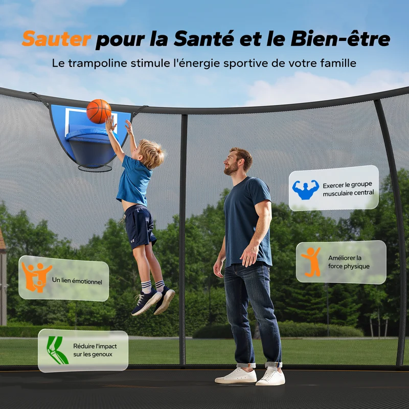Trampoline d'extérieur Merach 2429