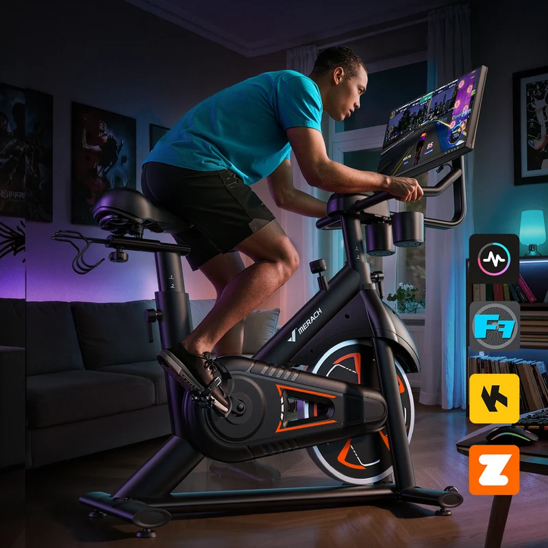 Vélo d’appartement avec écran HD Merach S36B5