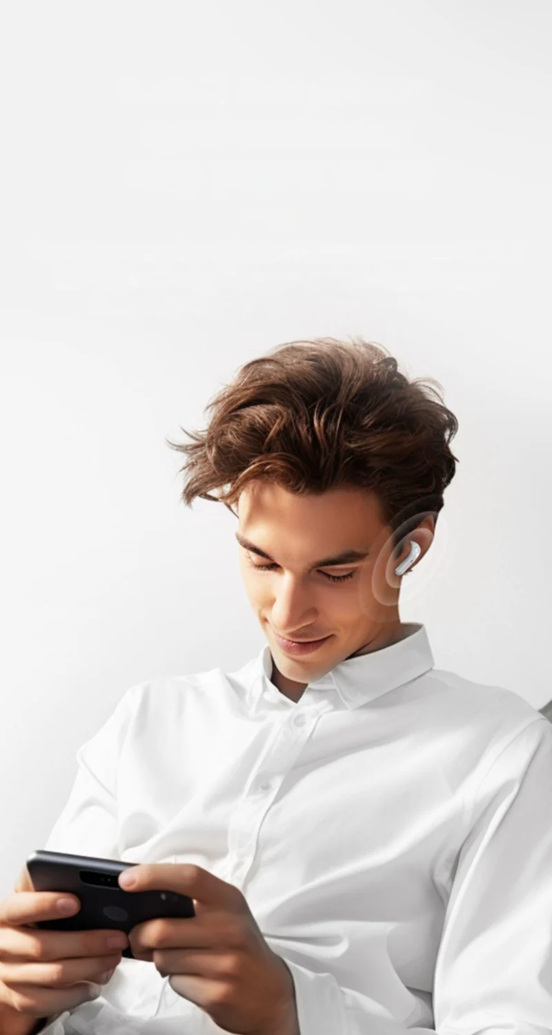 Écouteurs sans fil TWS Edition CRYSTAL , Bluetooth 5.5 nouvelle gereration écran tactile, suppression du bruit b fond d'écran HiFi couleur Blanc