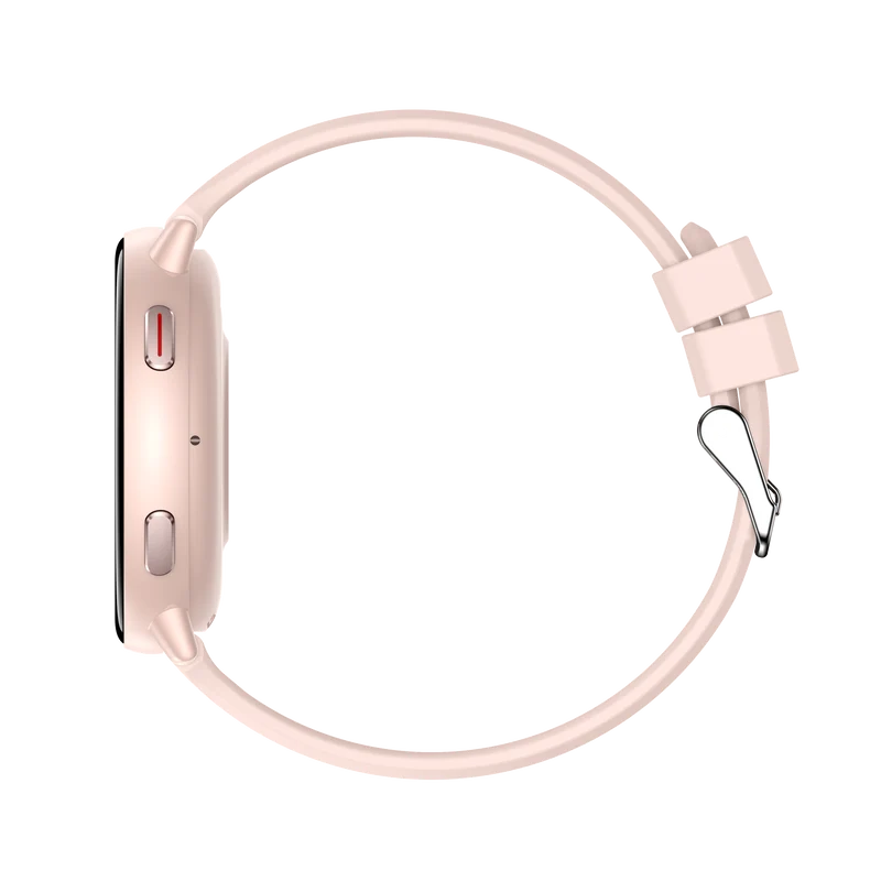 Montre connectée GPS intégré, fonction d'appel Bluetooth- Modes sportifs Edition GALAXY 2026 - avec bracelet silicone couleur Rose