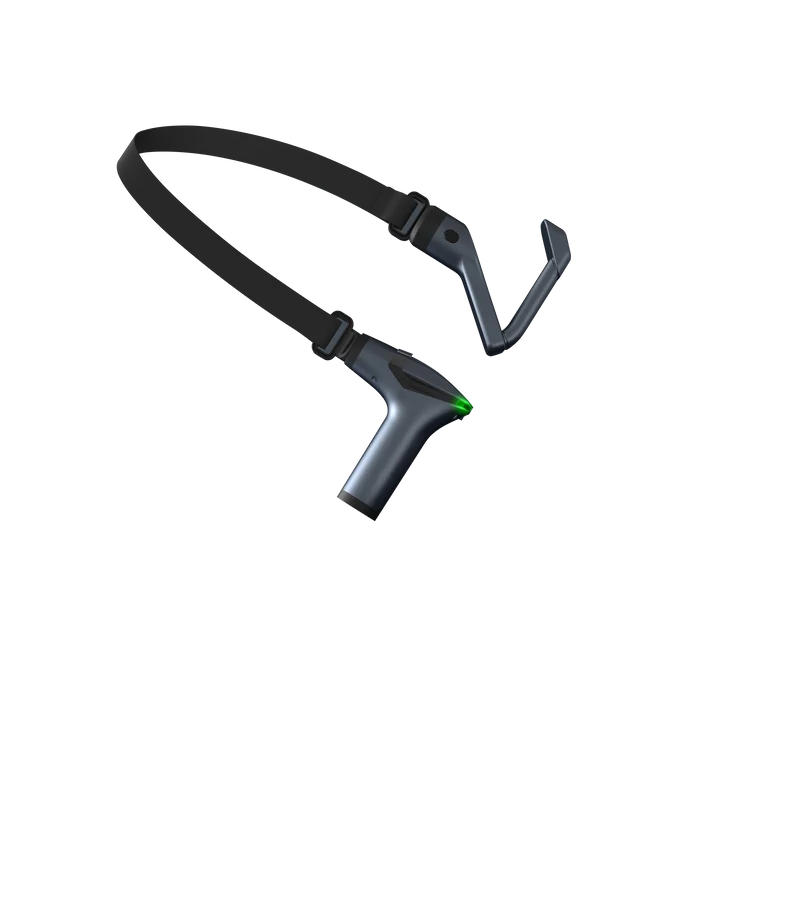Pistolet de Massage Musculaire SYNERFIT 6 Vitesses Réglables 3 en 1 masseur dos et cervicales poignée amovible,modéle Move Gun colorie Gris