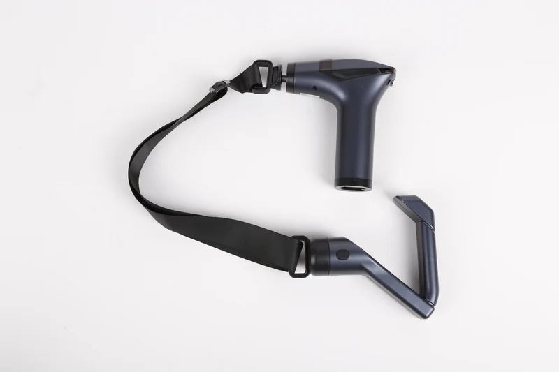 Pistolet de Massage Musculaire SYNERFIT 6 Vitesses Réglables 3 en 1 masseur dos et cervicales poignée amovible,modéle Move Gun colorie Gris