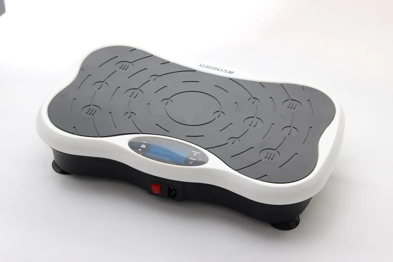 Plateforme vibrante SYNERFIT de remise en forme modèle Powerfit 53 x 32 x 100 cm avec poignée colorie Blanc