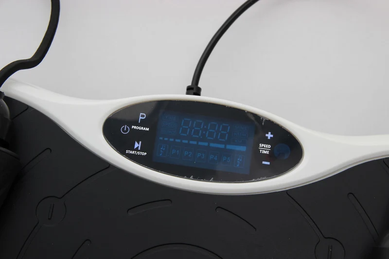 Plateforme vibrante SYNERFIT de remise en forme modèle Powerfit 53 x 32 x 100 cm avec poignée colorie Blanc