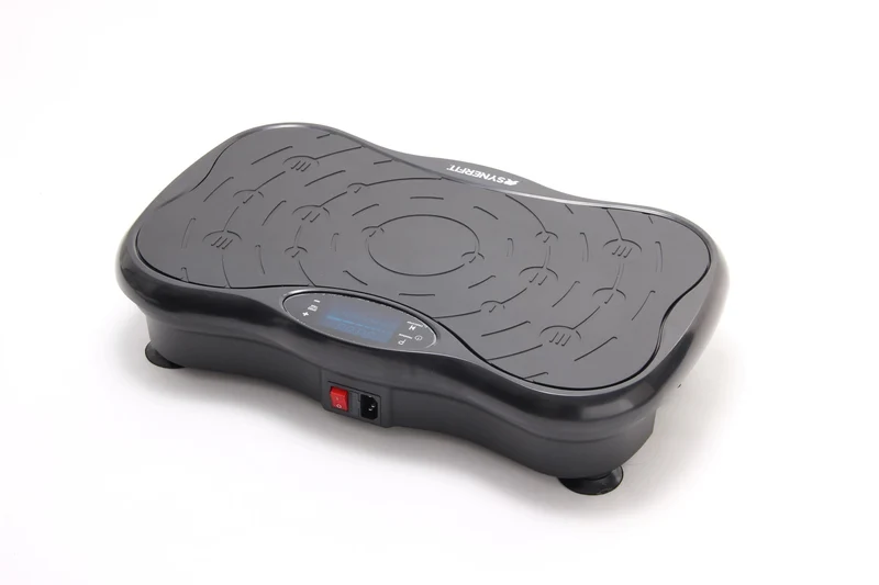 Plateforme vibrante SYNERFIT de remise en forme modèle Powerfit 53 x 32 x 100 cm avec poignée colorie Noir