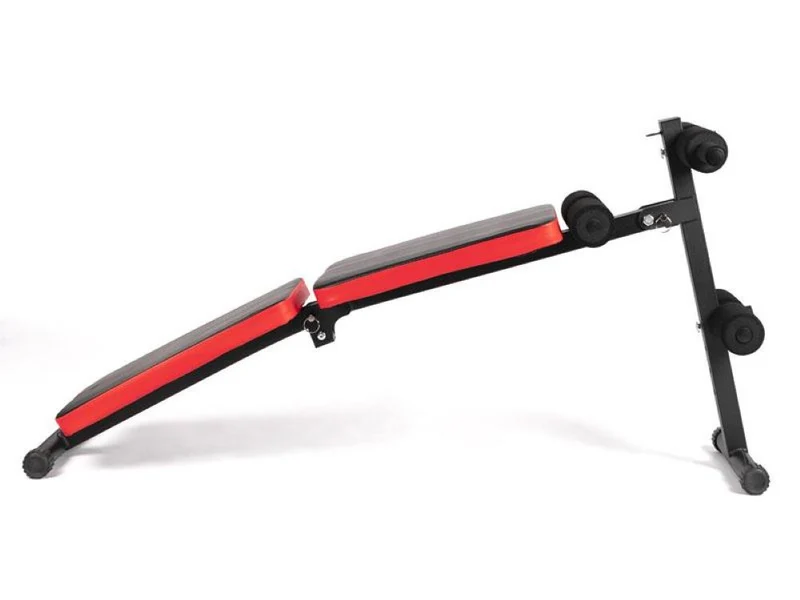 Banc de musculation SYNERFIT pliable multifonction entraînement complet noir et rouge modèle COBRA