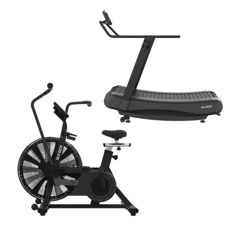 Air Bike and Curved Treadmill Cardio Bundle