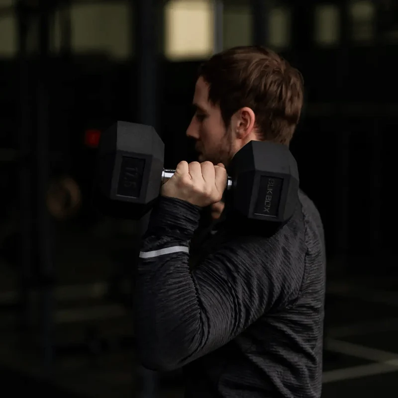 Rubber Hex Dumbbell Set