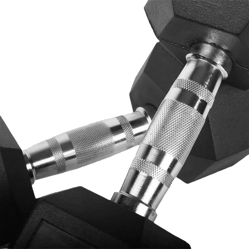 Rubber Hex Dumbbell Set