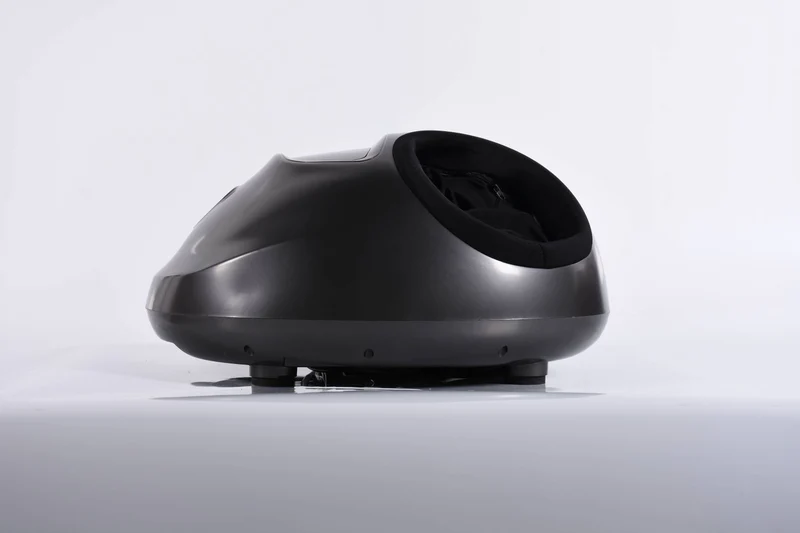 SYNERFIT Appareil de massage des pieds avec fonction chauffante et compression d'air à commande tactile - Modèle Jacuzzi colorie Noir