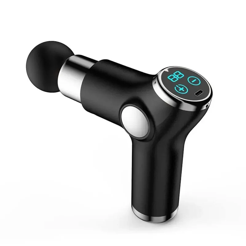 SYNERFIT Pistolet de Massage Musculaire 6 Vitesses Réglables, modèle Innova Gun colorie Noir Argent