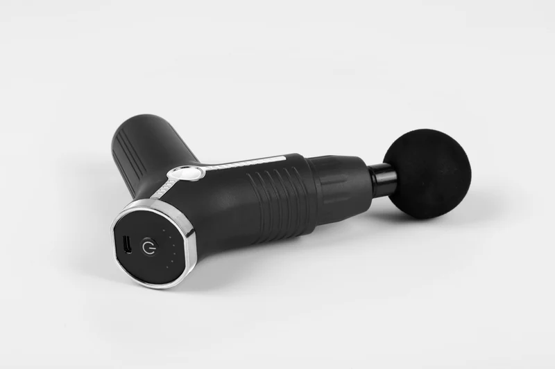 SYNERFIT Pistolet de Massage Musculaire 6 Vitesses Réglables, modèle Innova Gun colorie Noir Argent