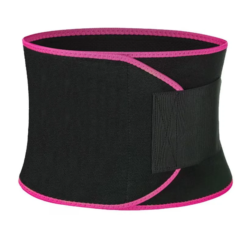 SYNERFIT Ceinture de sudation en néoprène et lycra - Taille unique Modéle Sauna fit colorie Noir et Rose