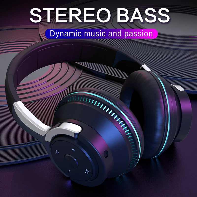 Casque Bluetooth 5.0 stéréo ergonomique - Edition Miami 2024- couleur Noir