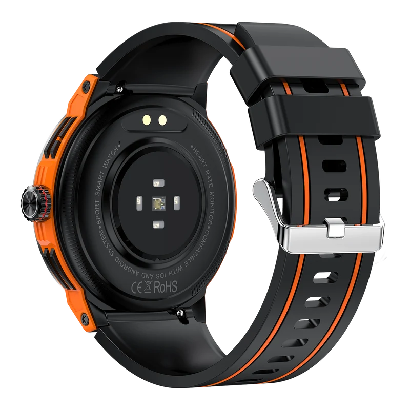 Montre connectée AMOLED - Edition Arena . écran couleur haute définition de 1,43 pouce - (avec bracelet silicone) coleur Noir Jaune