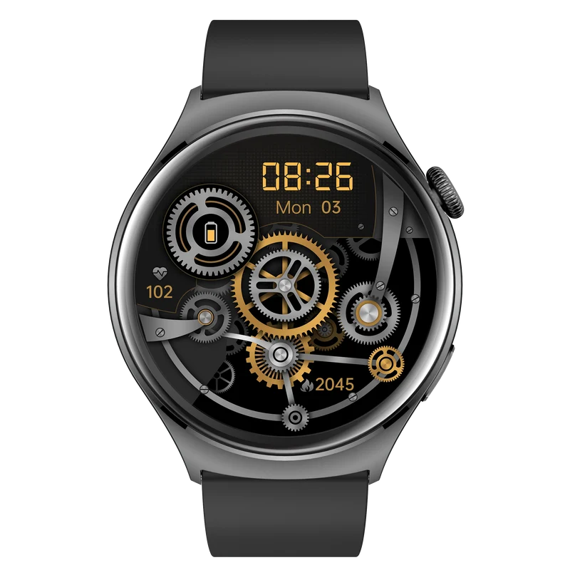 Montre connectée AMOLED - Edition Amnésia - (avec bracelet silicone) coleur Noir