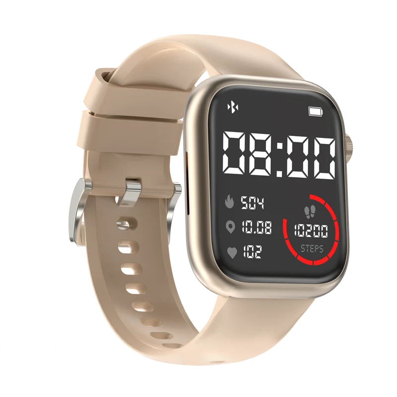 Montre connectée - Edition Omega-avec bracelet en silicone couleur Rose