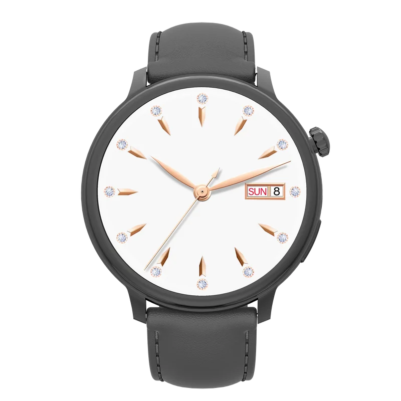 Montre connectée AMOLED - Edition Saphir (avec bracelet silicone) coleur Noir