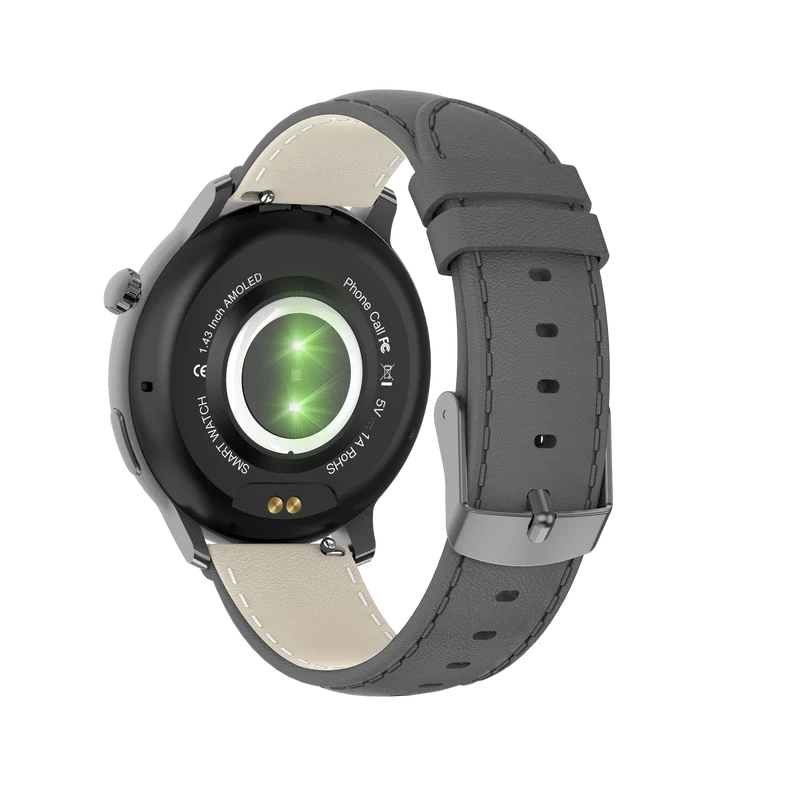 Montre connectée AMOLED - Edition Saphir (avec bracelet silicone) coleur Noir
