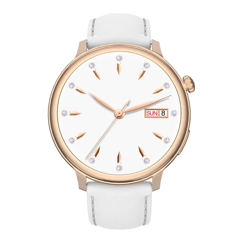 Montre connectée AMOLED - Edition Saphir (avec bracelet silicone) coleur Rose Gold