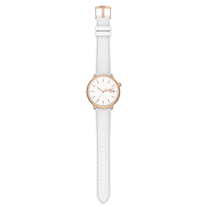 Montre connectée AMOLED - Edition Saphir (avec bracelet silicone) coleur Rose Gold