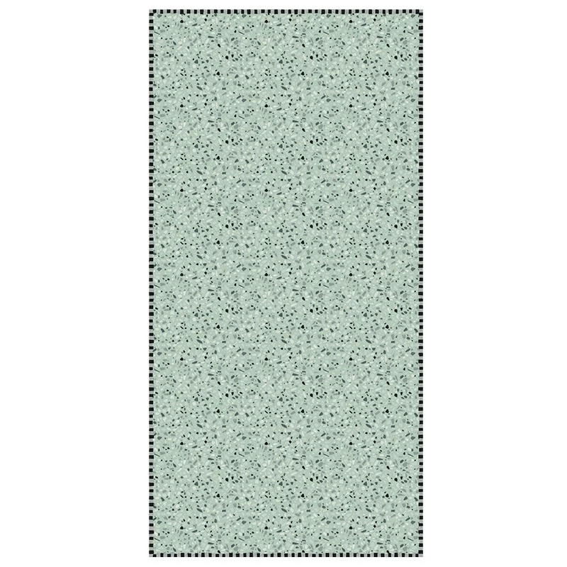 Tapis vinyle Terrazzo vert céladon