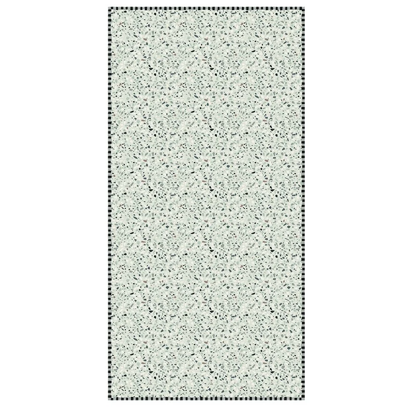 Tapis vinyle Terrazzo vert pastel