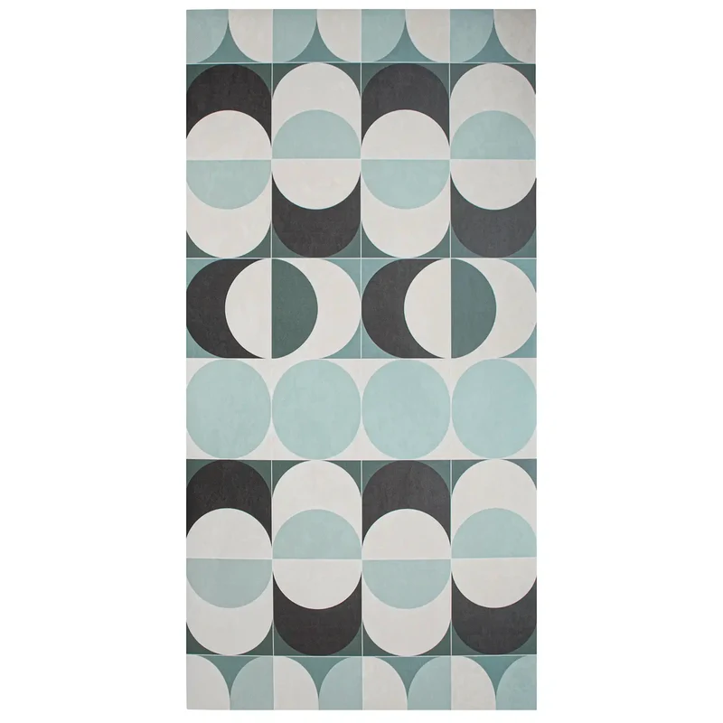 Tapis vinyle bleu Bulb
