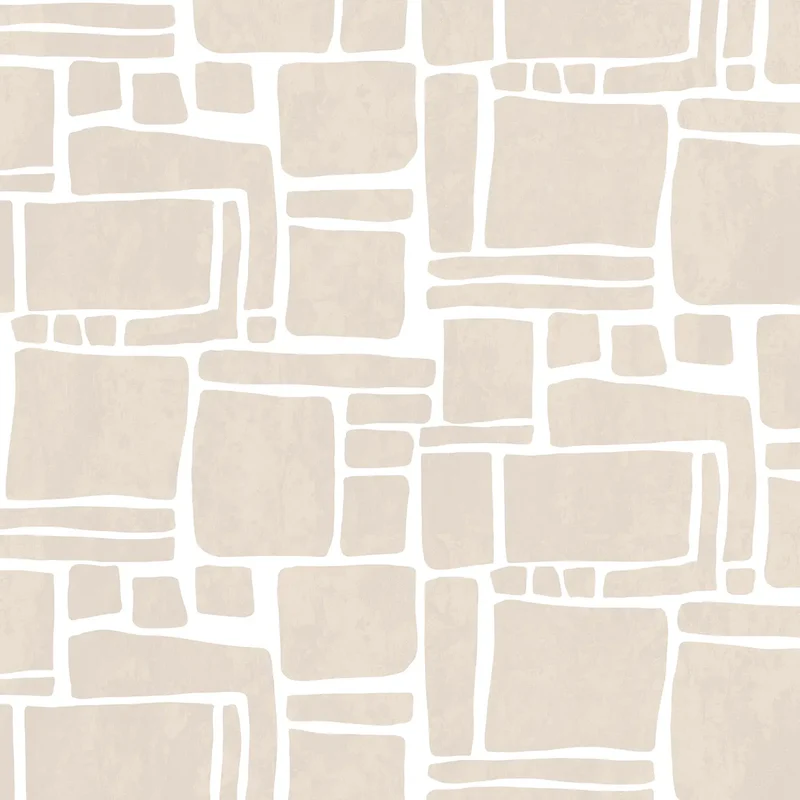 Papier peint beige Dédales