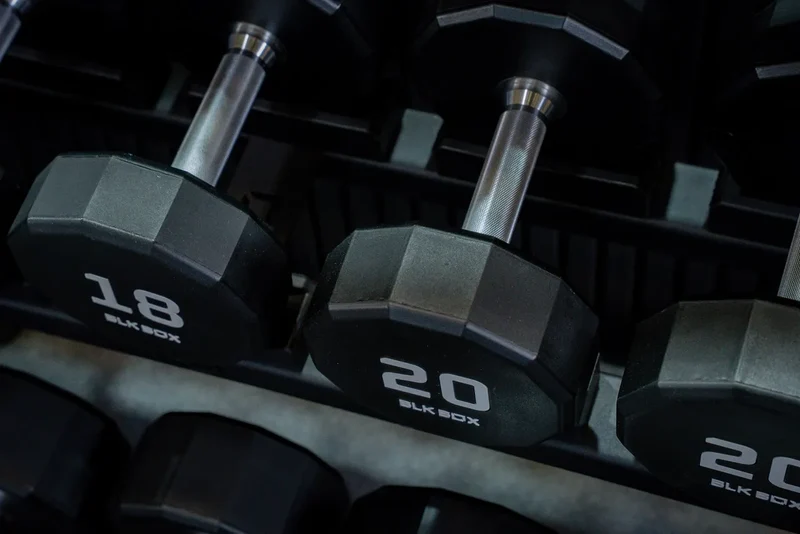 12 Sided Urethane Dumbbell Set - (2-30kg) (15 pairs)