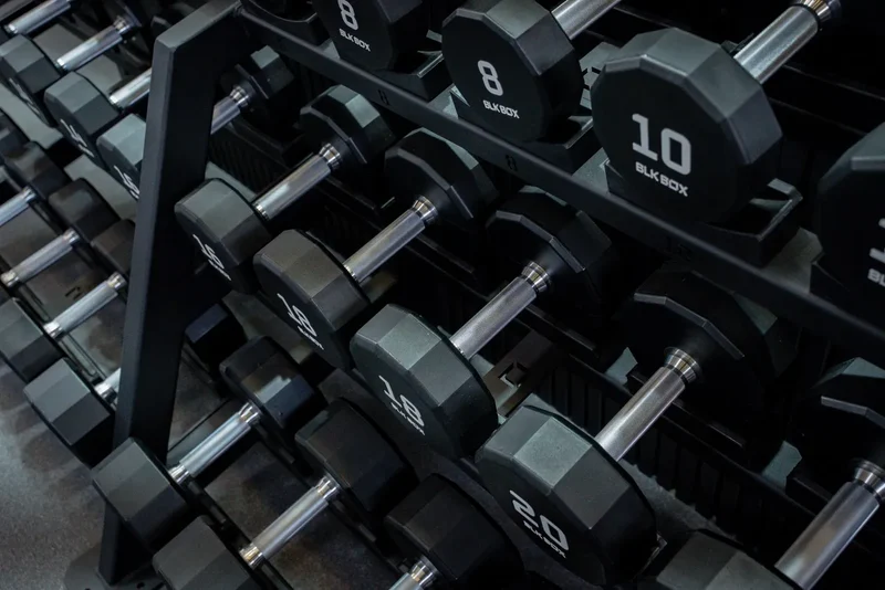 12 Sided Urethane Dumbbell Set - (2-30kg) (15 pairs)
