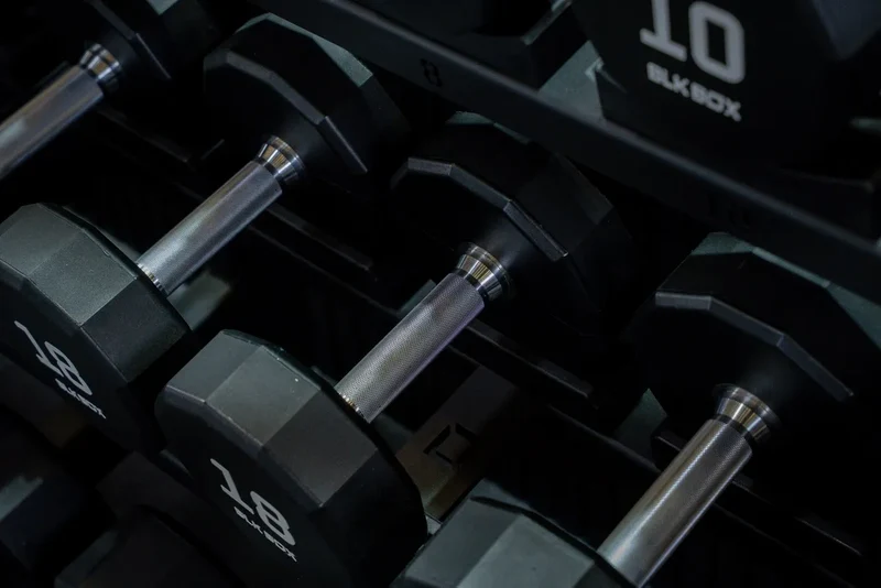 12 Sided Urethane Dumbbell Set - (2-30kg) (15 pairs)