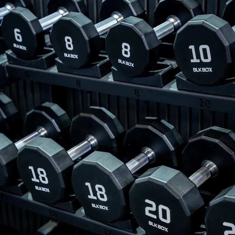 12 Sided Urethane Dumbbell Set - (2-30kg) (15 pairs)