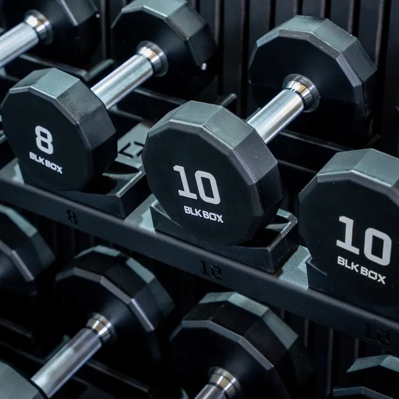12 Sided Urethane Dumbbell Set - (2-30kg) (15 pairs)