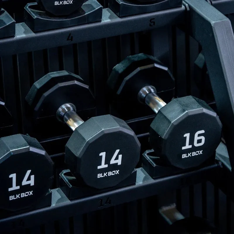 12 Sided Urethane Dumbbell Set - (2-30kg) (15 pairs)