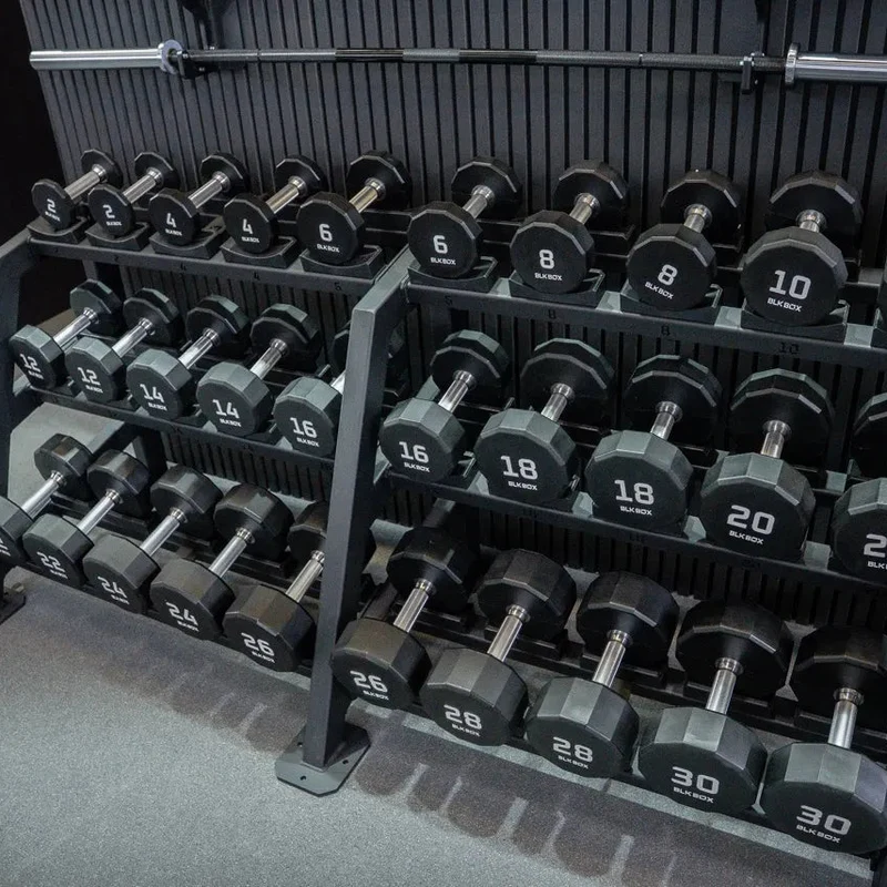 12 Sided Urethane Dumbbell Set - (2-30kg) (15 pairs)
