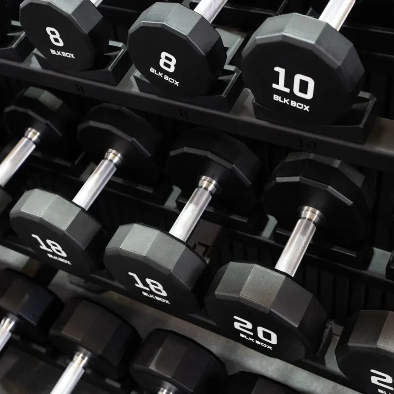 12 Sided Urethane Dumbbell Set - (2-30kg) (15 pairs)