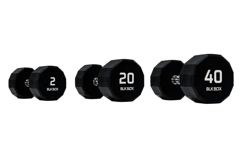 12 Sided Urethane Dumbbell Set - (2-40kg) (20 pairs)