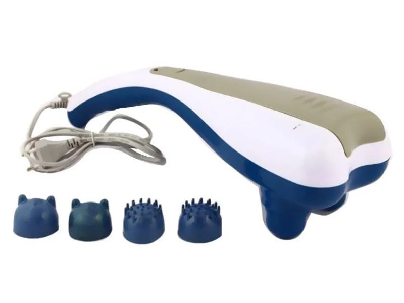 Appareil de massage Synerfit avec 4 têtes de massage (Bleu/Blanc)