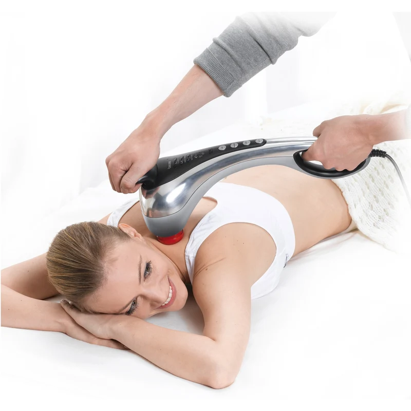 Appareil de massage Synerfit avec 4 têtes de massage (Bleu/Blanc)