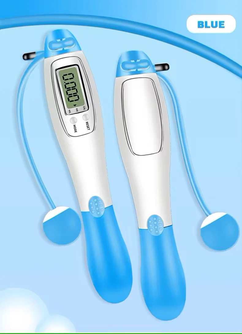 Corde à sauter SYNERFIT avec compteur numérique - Vert d'eau