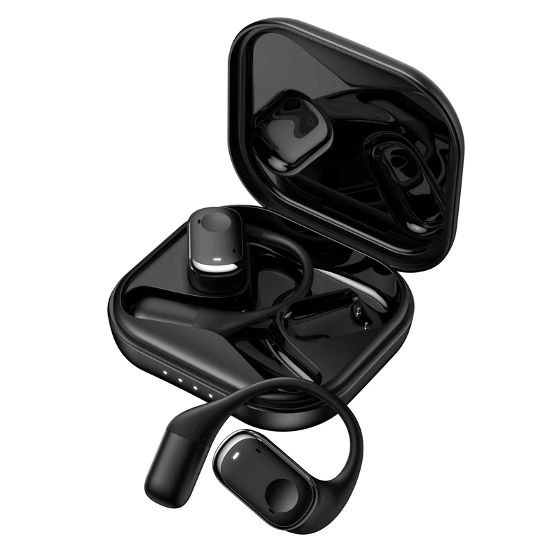 Ecouteurs sans fil Bluetooth 5.3 - Sport edtion DYNAMIC avec Écran à LED Oreillettes Intra-Auriculaires + boitier chargeur couleuir Noir
