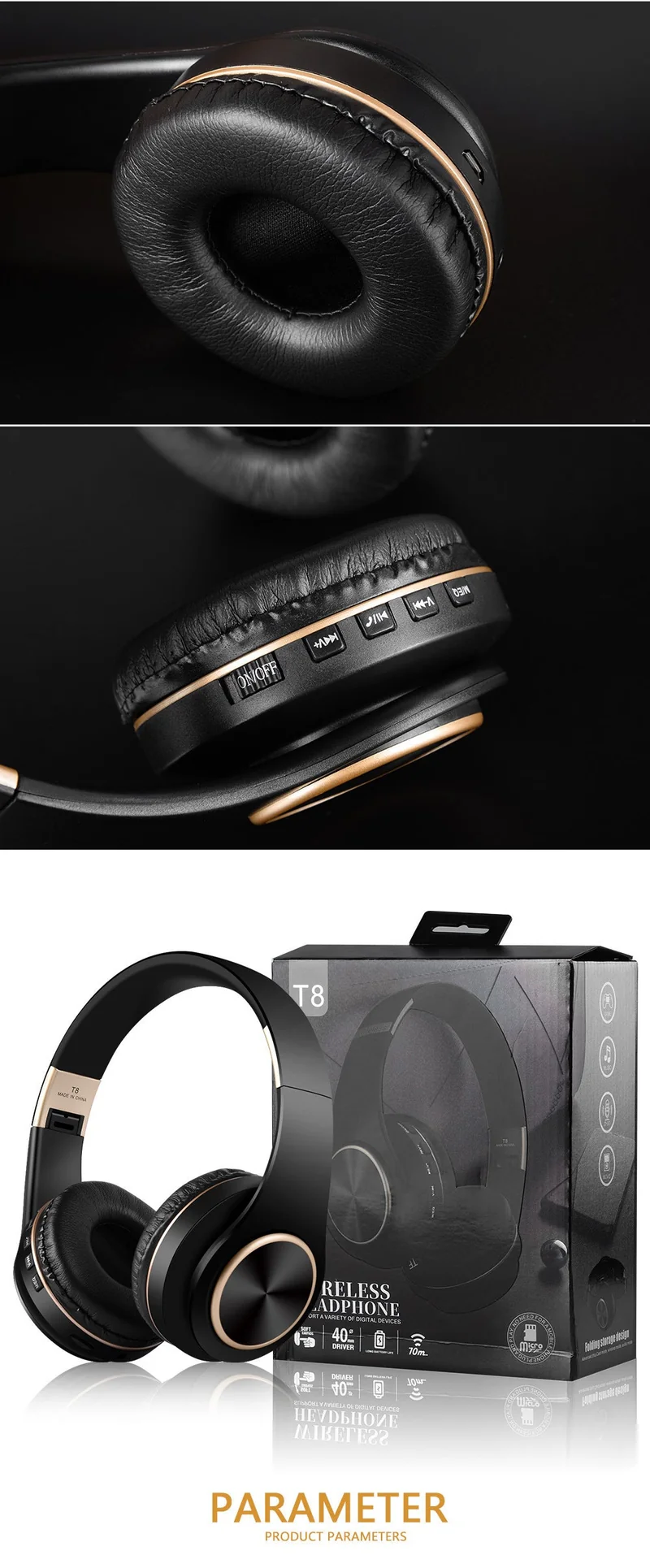 Casque stéréo Bluetooth V5.0 - Edition STUDIO