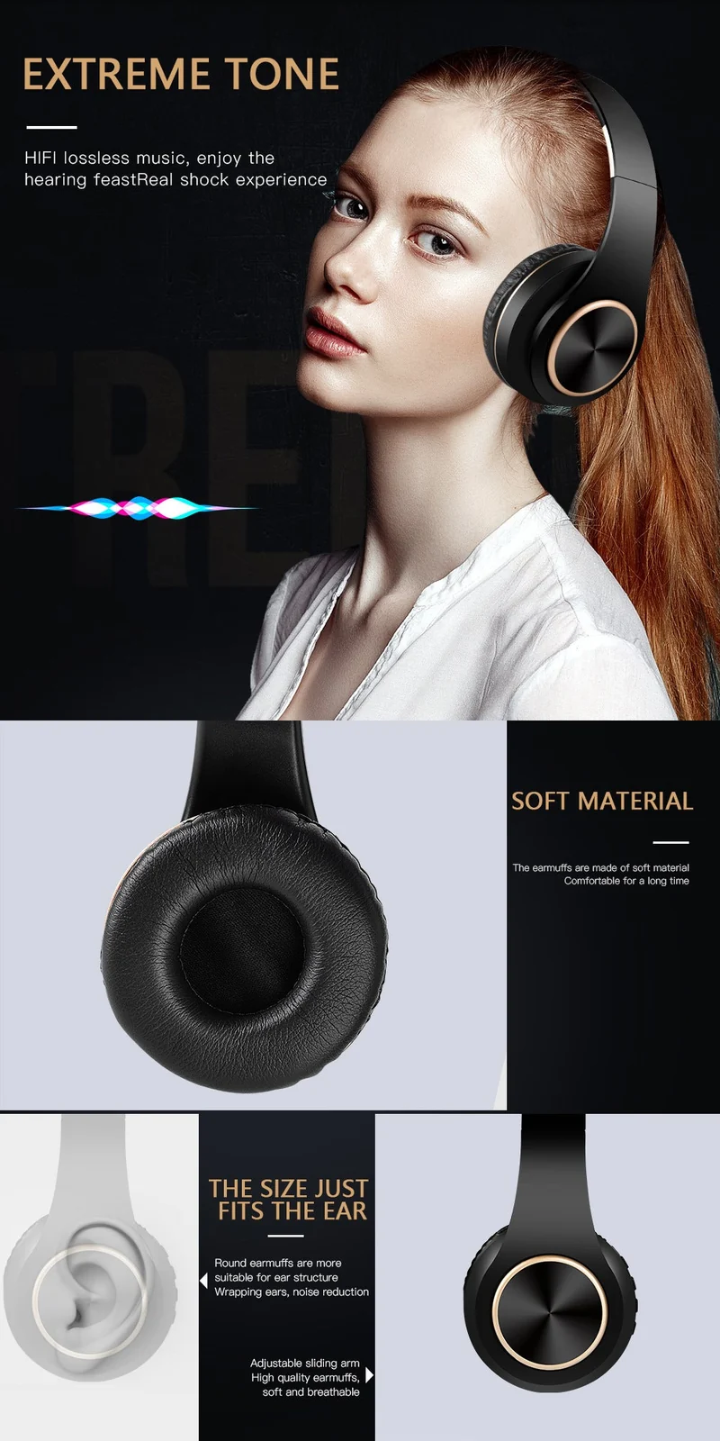 Casque stéréo Bluetooth V5.0 - Edition STUDIO