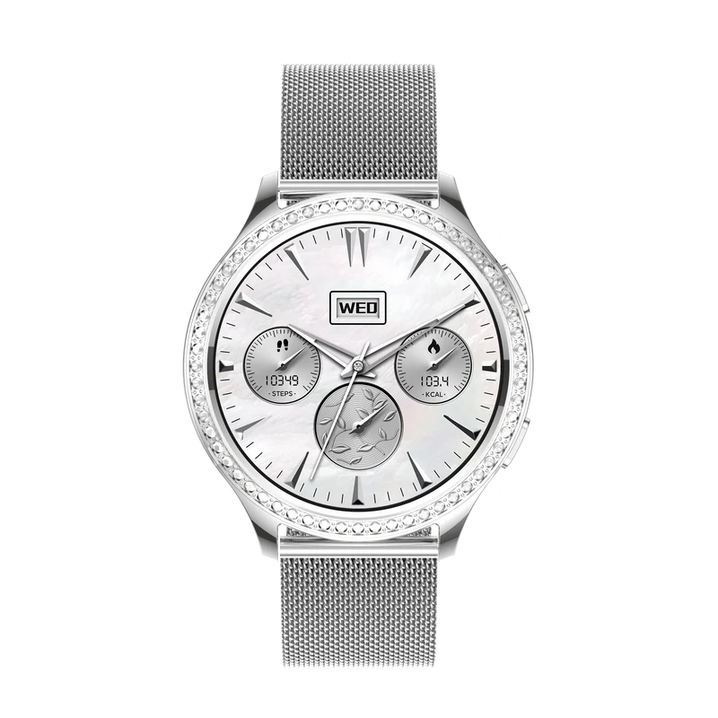 Montre connectée -Edition Vogue 2024 IP67 avec bracelet milanais couleur OR