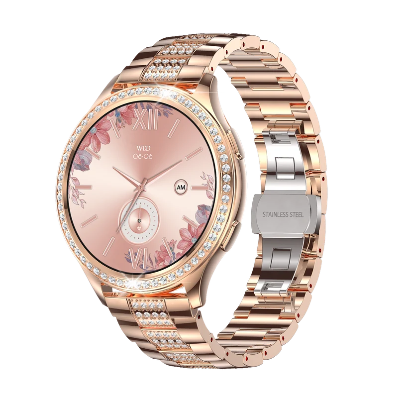 Montre connectée -edition Vogue 2024 IP67 avec bracelet en acier inoxydable