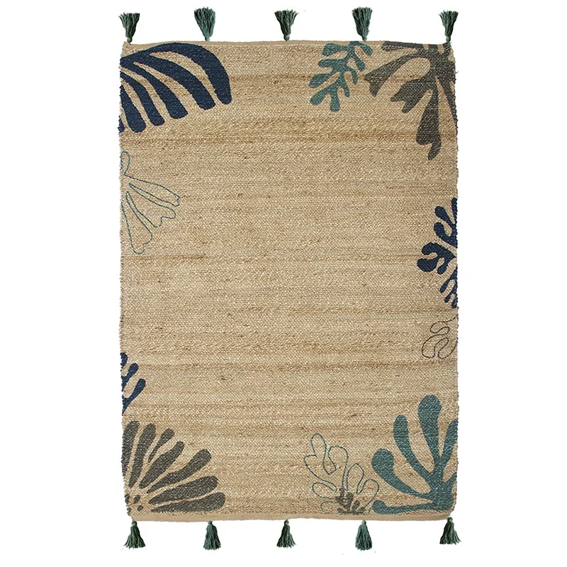 Tapis MATEHO, bleu vert