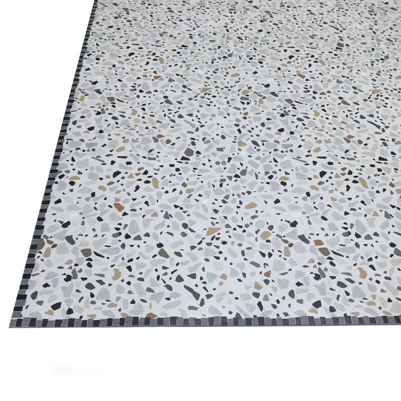 Tapis vinyle Terrazzo beige