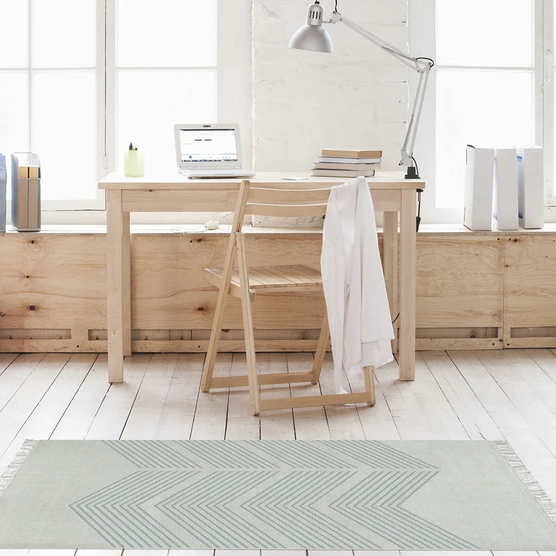 Tapis de couloir - Zigzag gris