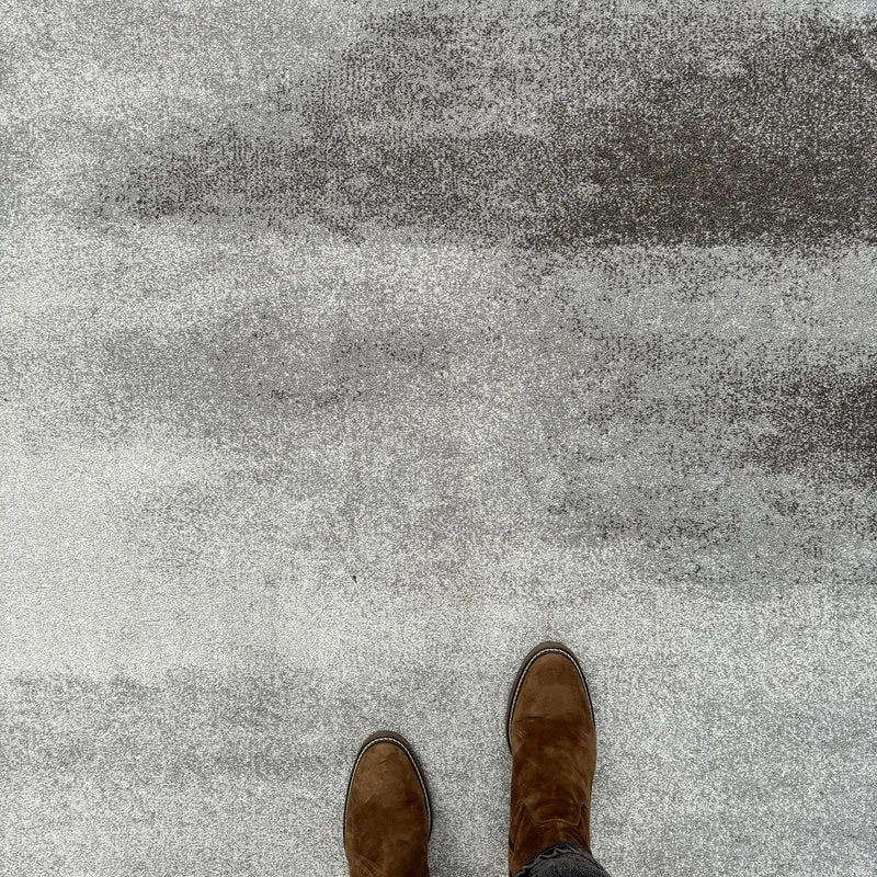Tapis PACIFIK gris rond